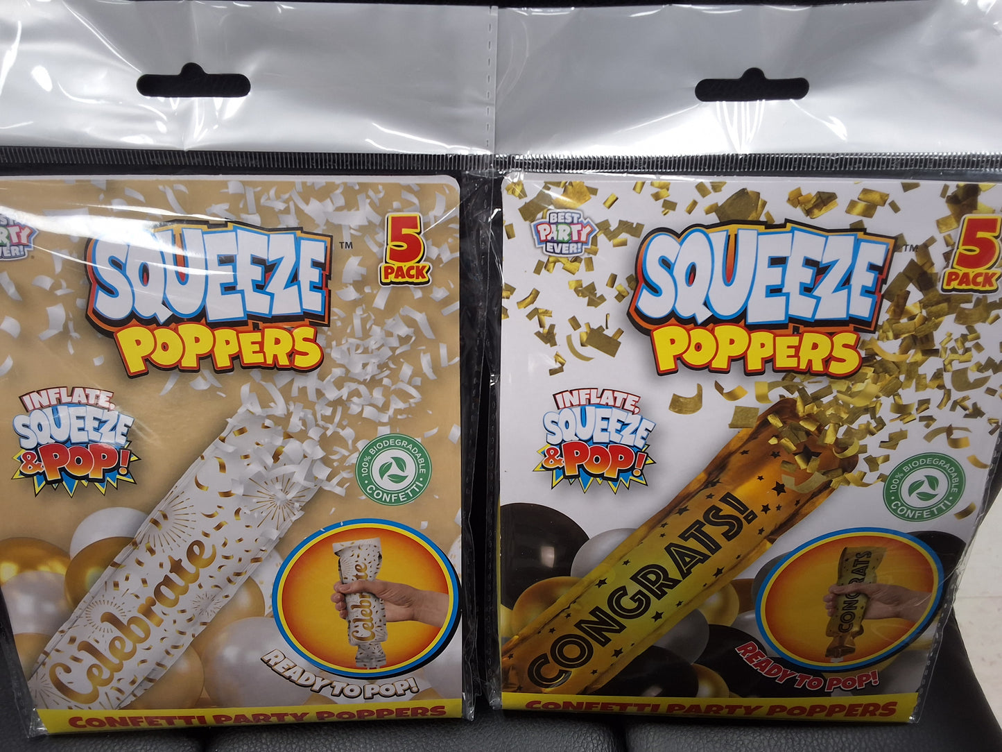 Squeeze Poppers Congrats Confetti Poppers