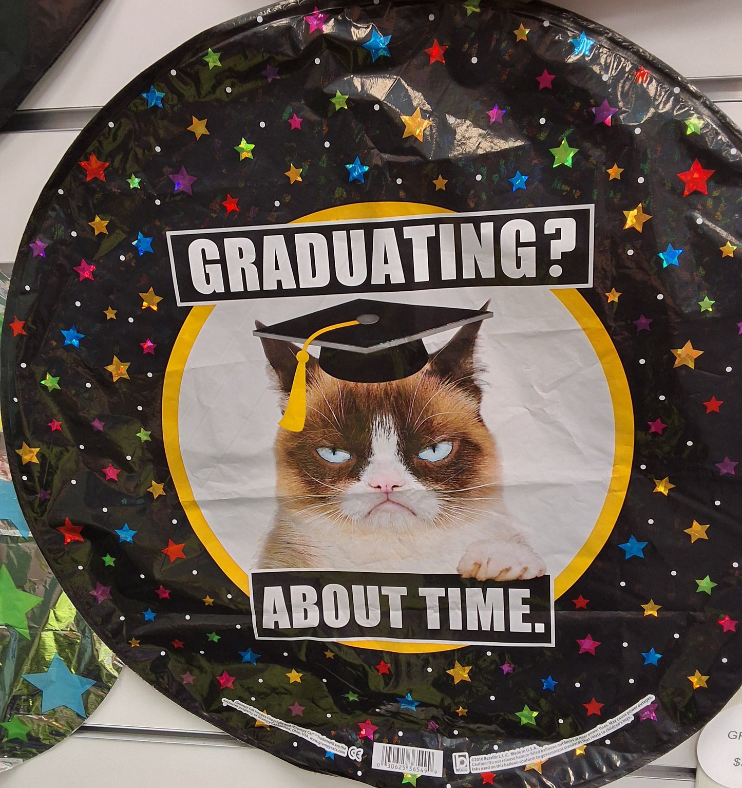 Graduation Grumpy Cat 18"