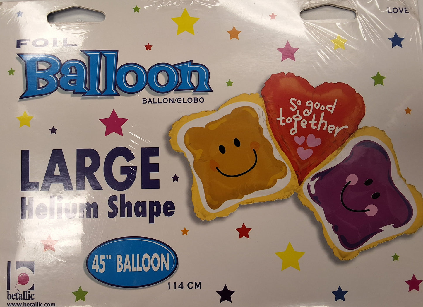 40" Peanut butter & Jelly Mylar "So good together "