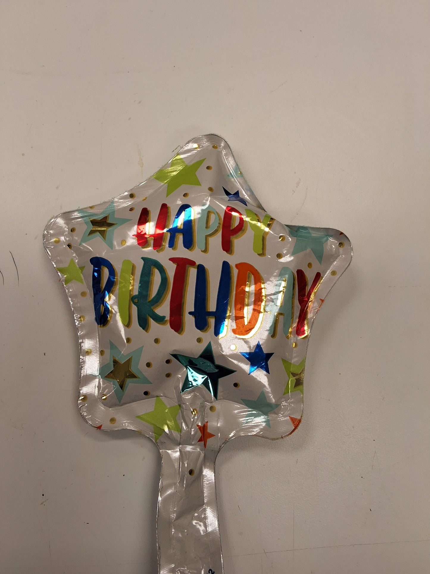 4" Happy Birthday Star Balloon