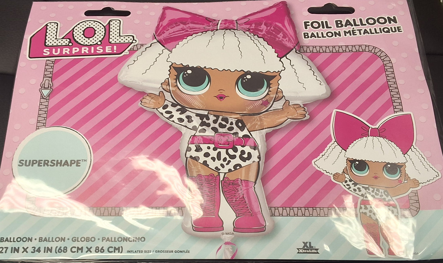SuperShaper LOL Doll Mylar Balloon