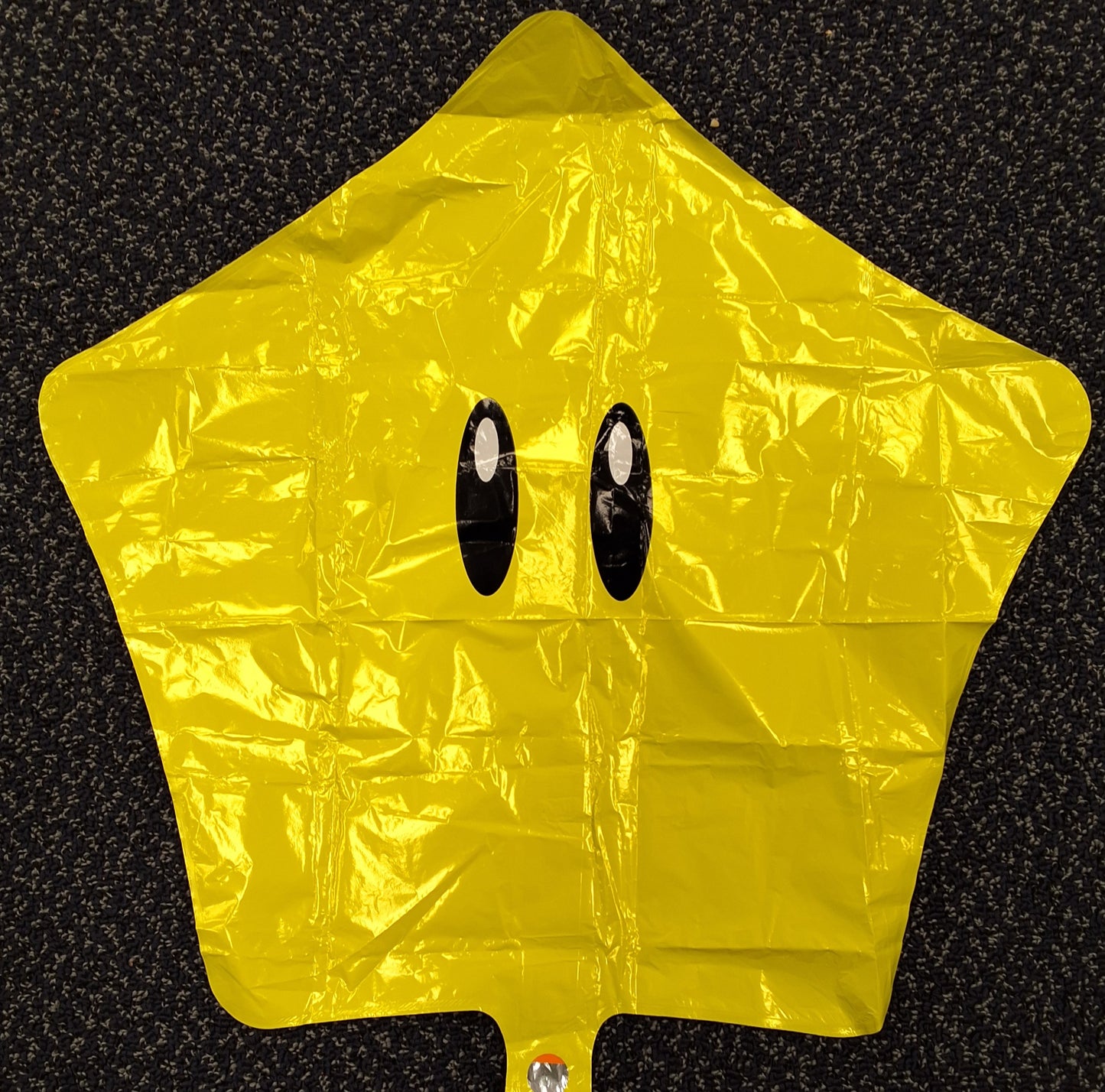 18" Mario Yellow Star Mylar Balloon