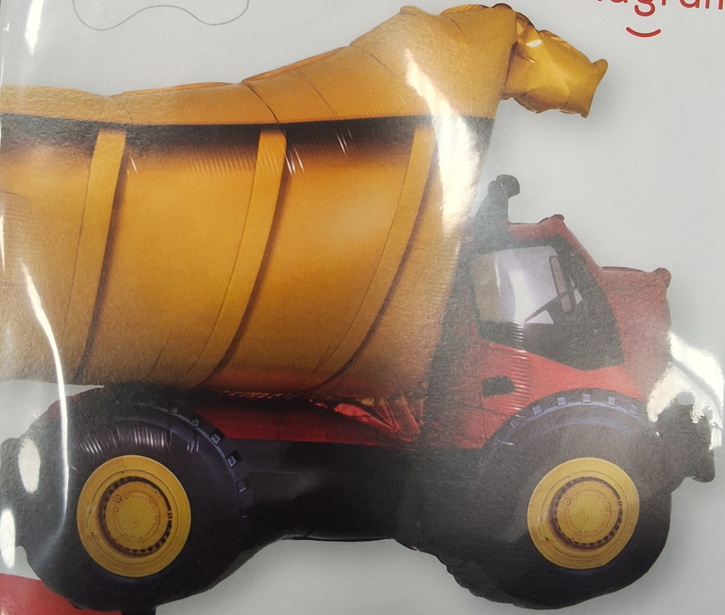 32" Dump Truck Mylar Balloon