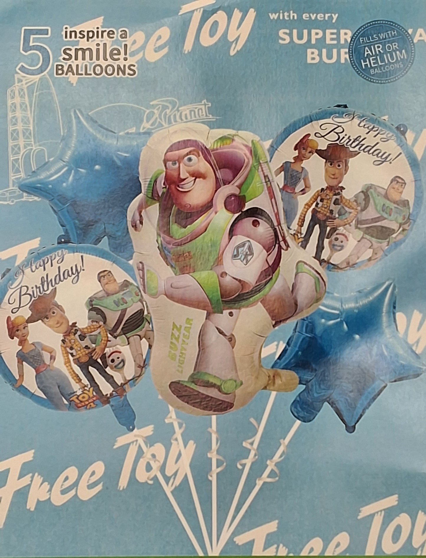 Buzzlight Year Five Piece Mylar Set