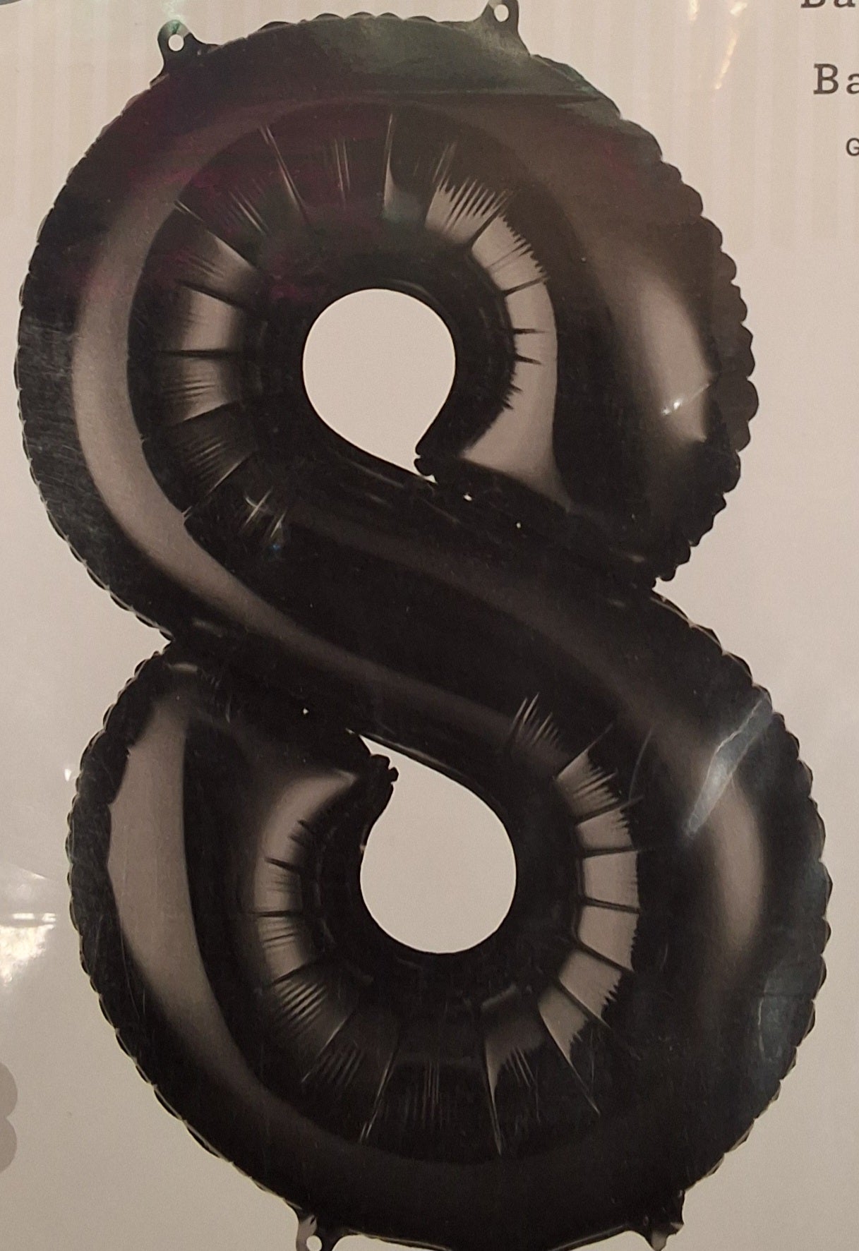 34in Black #8 Mylar