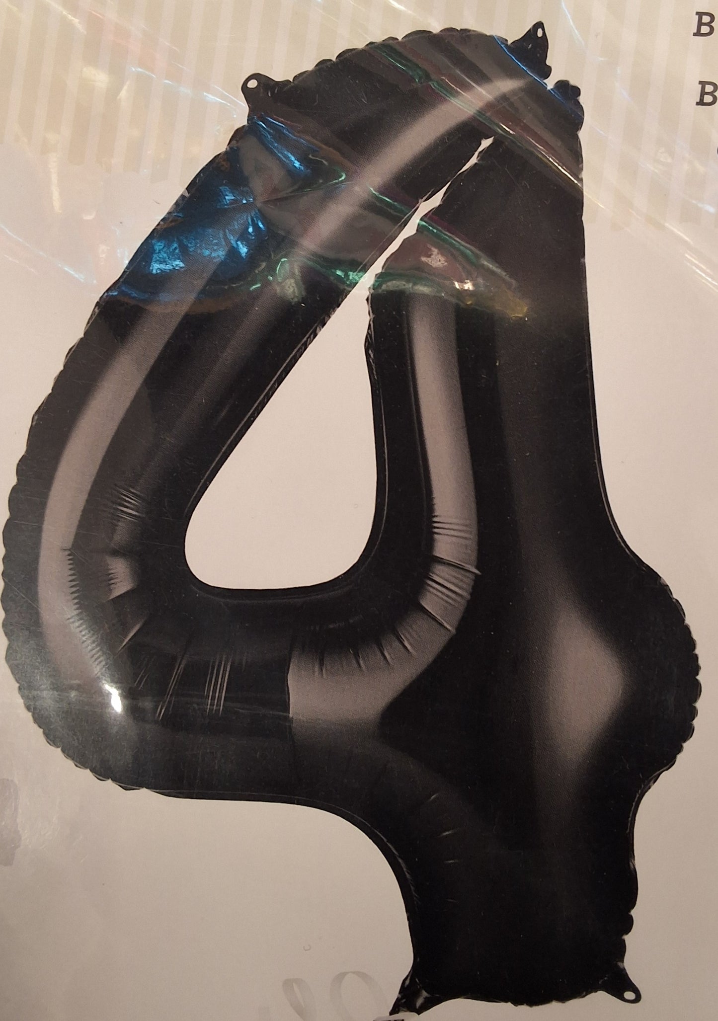 34in Black #4 Mylar