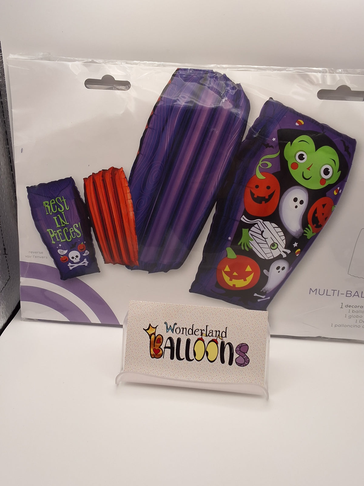 Halloween Coffin Balloon with Vampire and Friends