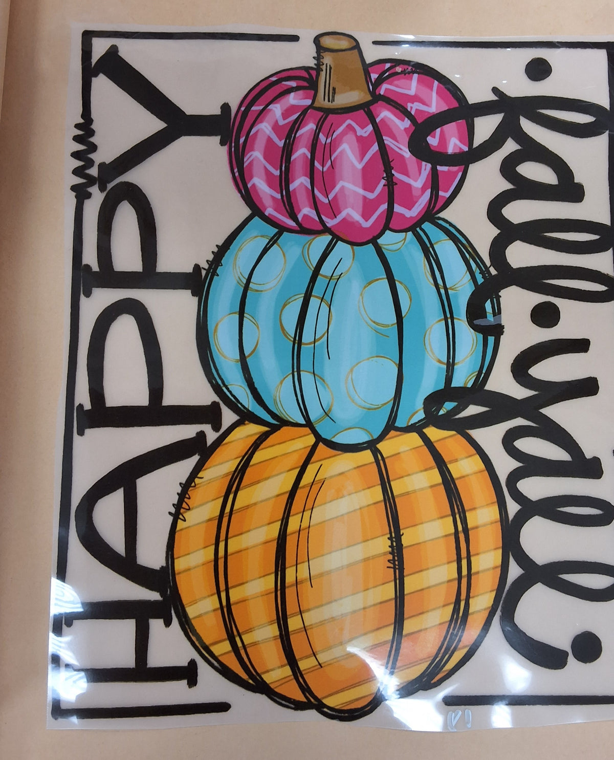 Happy Fall Y'all Pumpkin Transfer