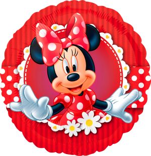 18in Red Minnie Mouse Mylar Balloon