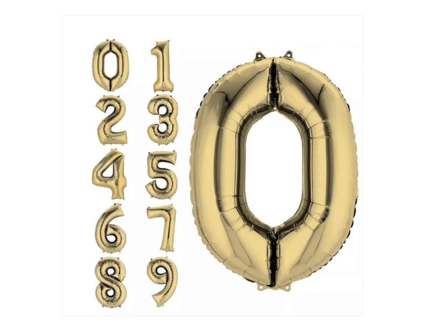 White Gold 34in #5 Mylar Balloon