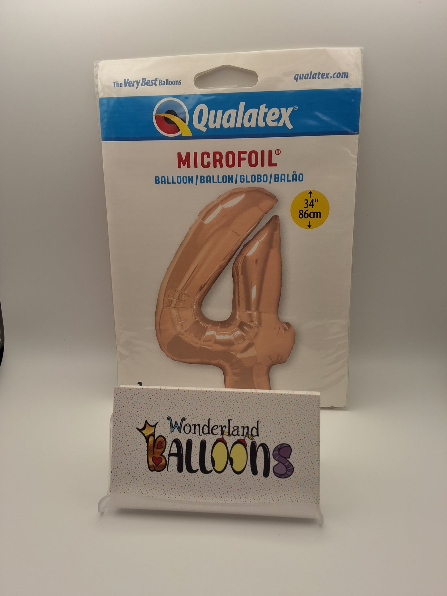 Qualatex 34" Rose Gold #4 Mylar Balloon