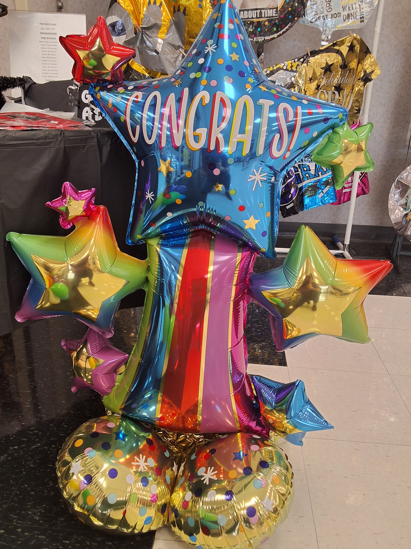 Congrats Rainbow and Stars Air Loom