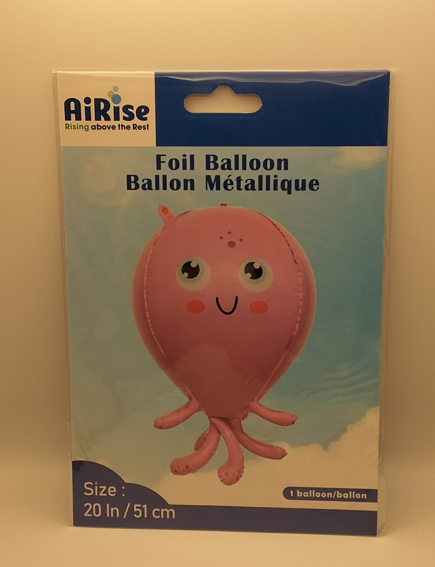 20in Pink Octopus Mylar Balloon