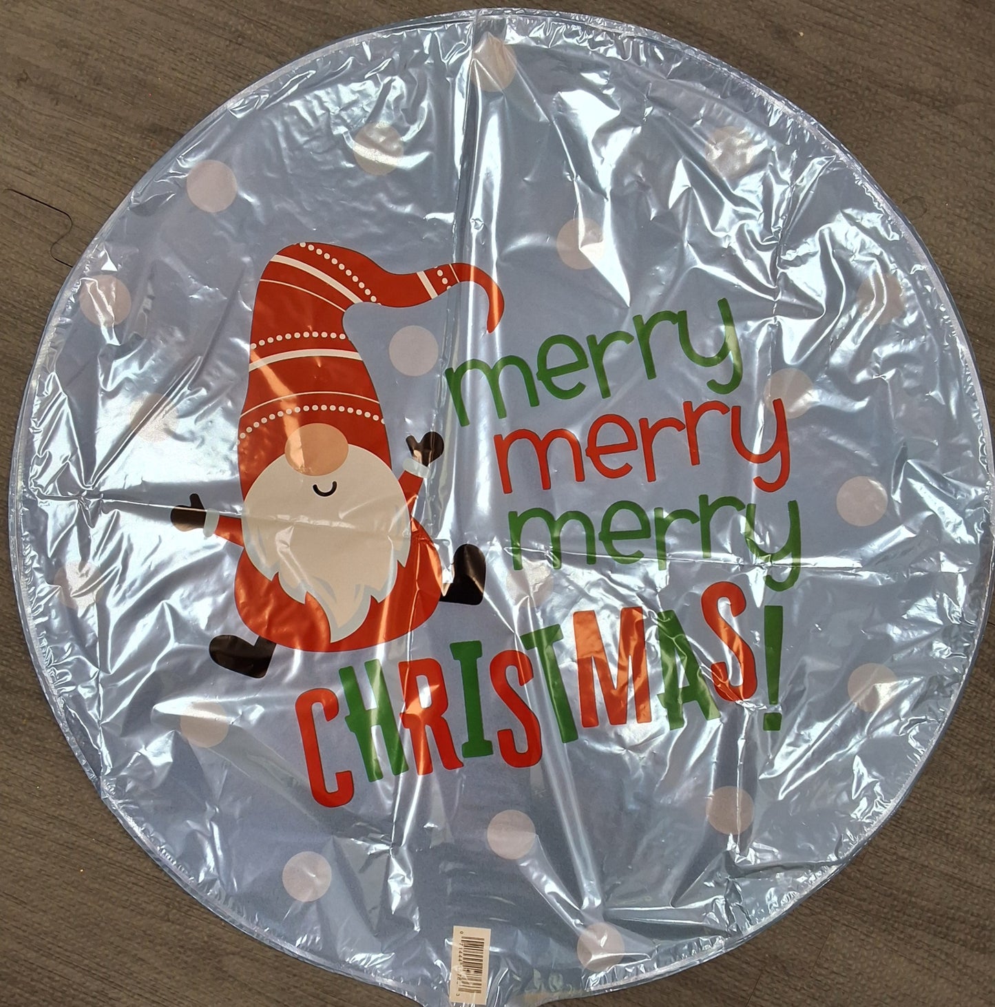 18" Merry Merry Merry Christmas Mylar Balloon
