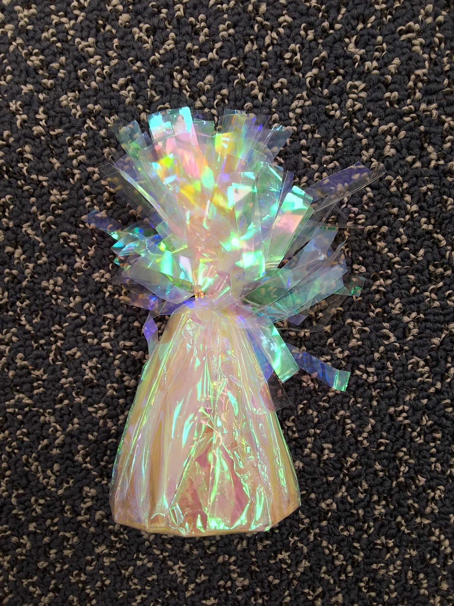 Iridescent PomPom Balloon Weight