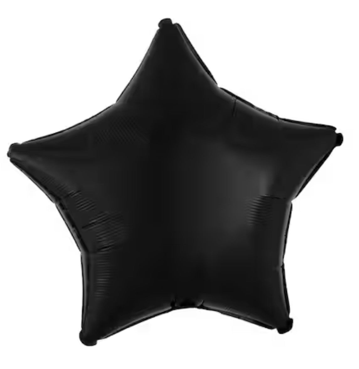 18in Black Matte Star Mylar Balloon