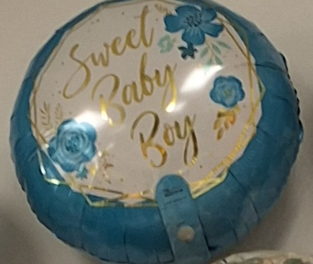 18in Sweet Baby Boy Mylar