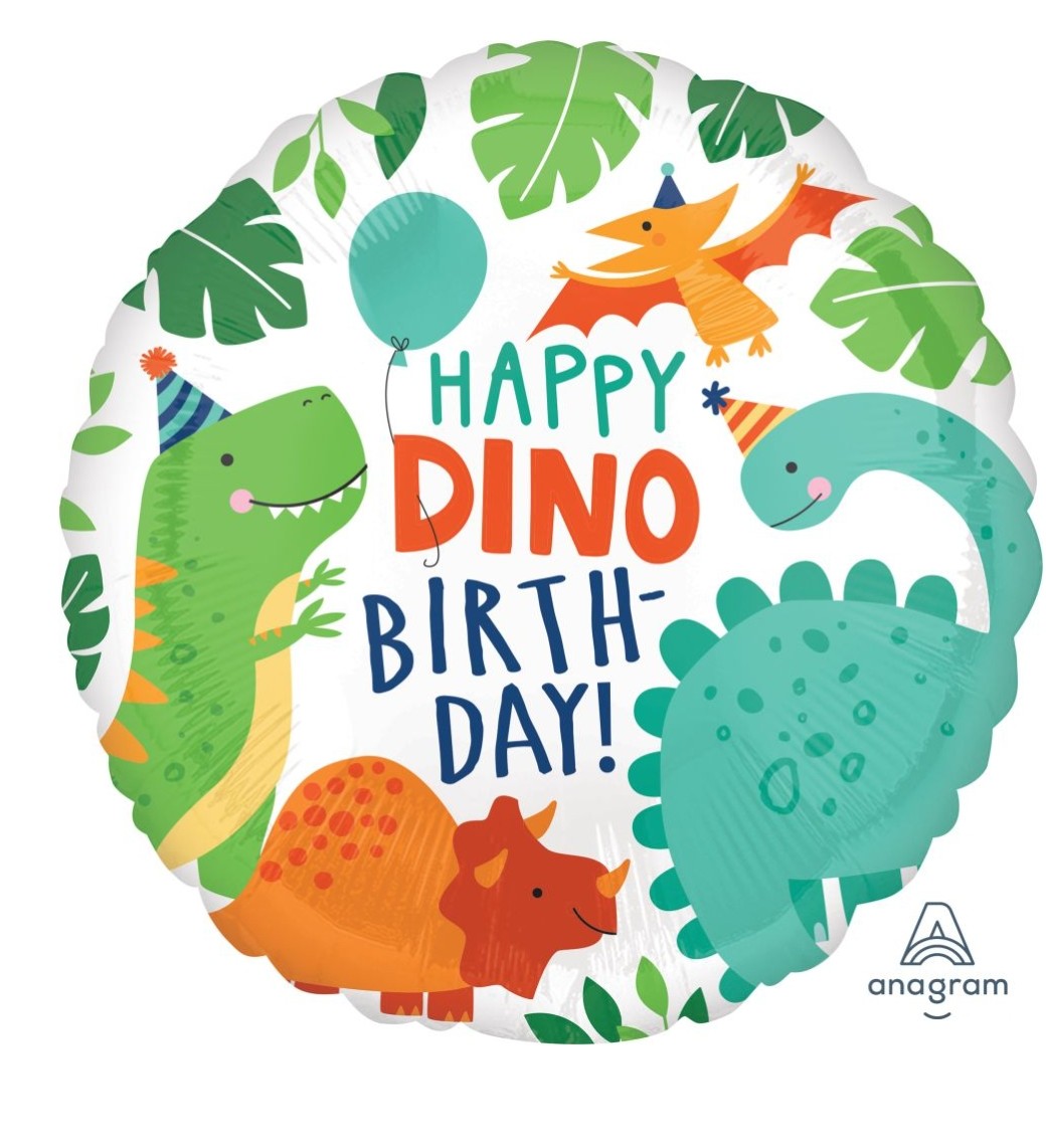18in Dinosaur Mylar Balloon
