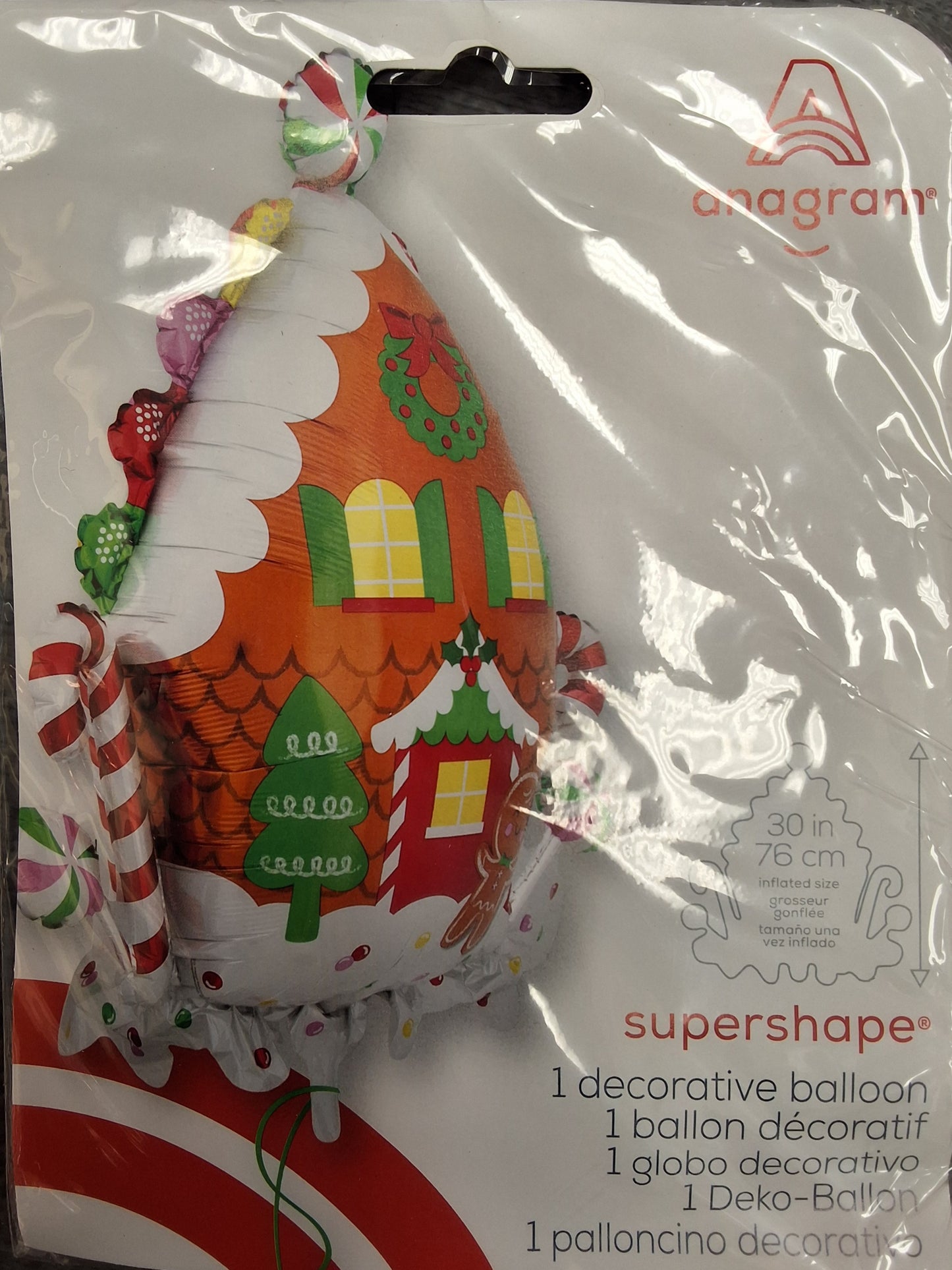 30" Ginger Bread House Mylar