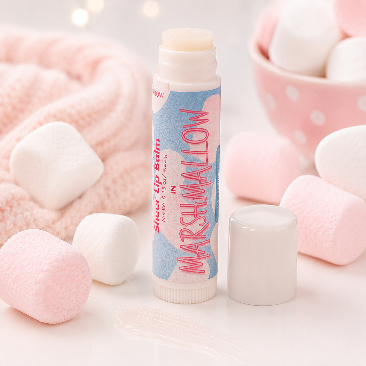 All Natural Marshmallow Lip Balm – 12 Pack