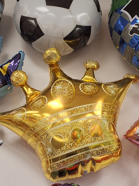 41" Gold Crown Shaped Mylar