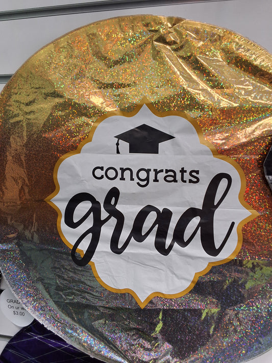 Ombre Congrats Grad 18" Mylar