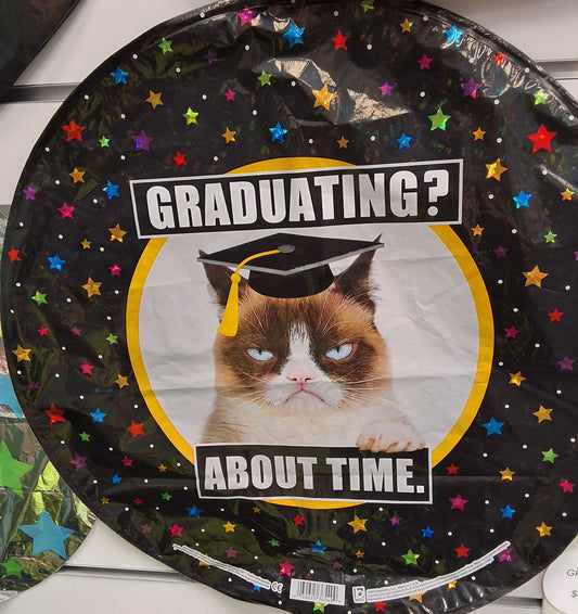 Graduation Grumpy Cat 18"