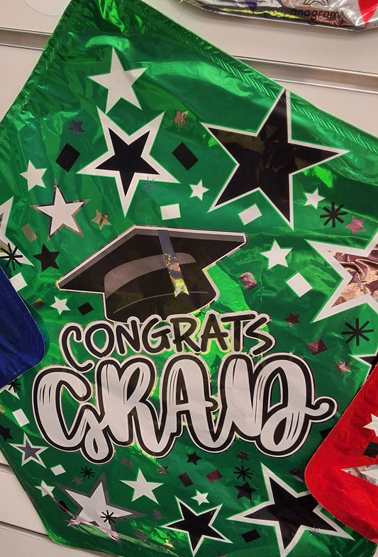 Graduation Green Star 18"