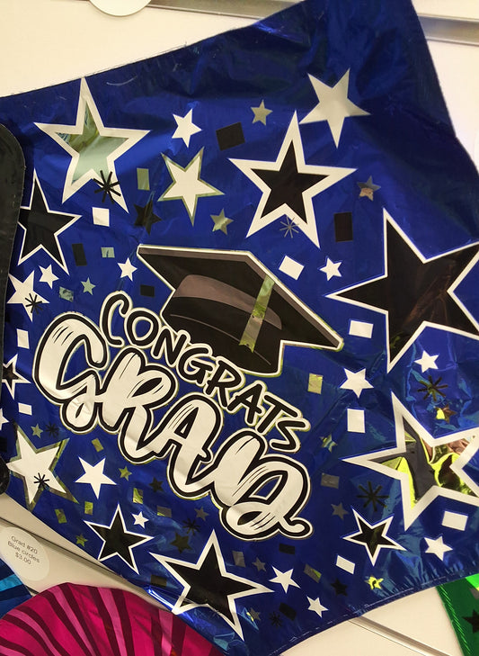 Graduation Blue Star 18"
