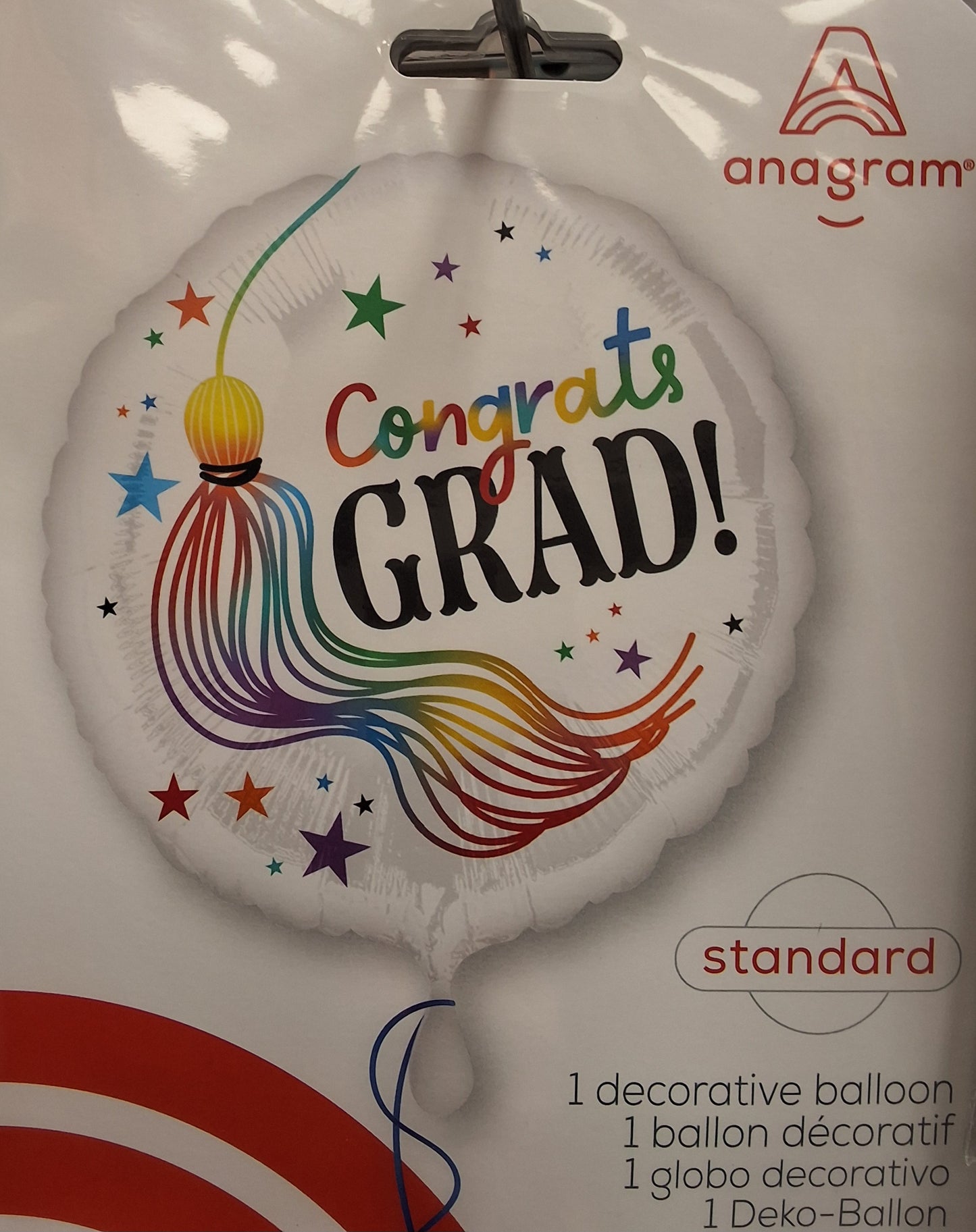 Graduation Multi Colored with Tasssl 18"