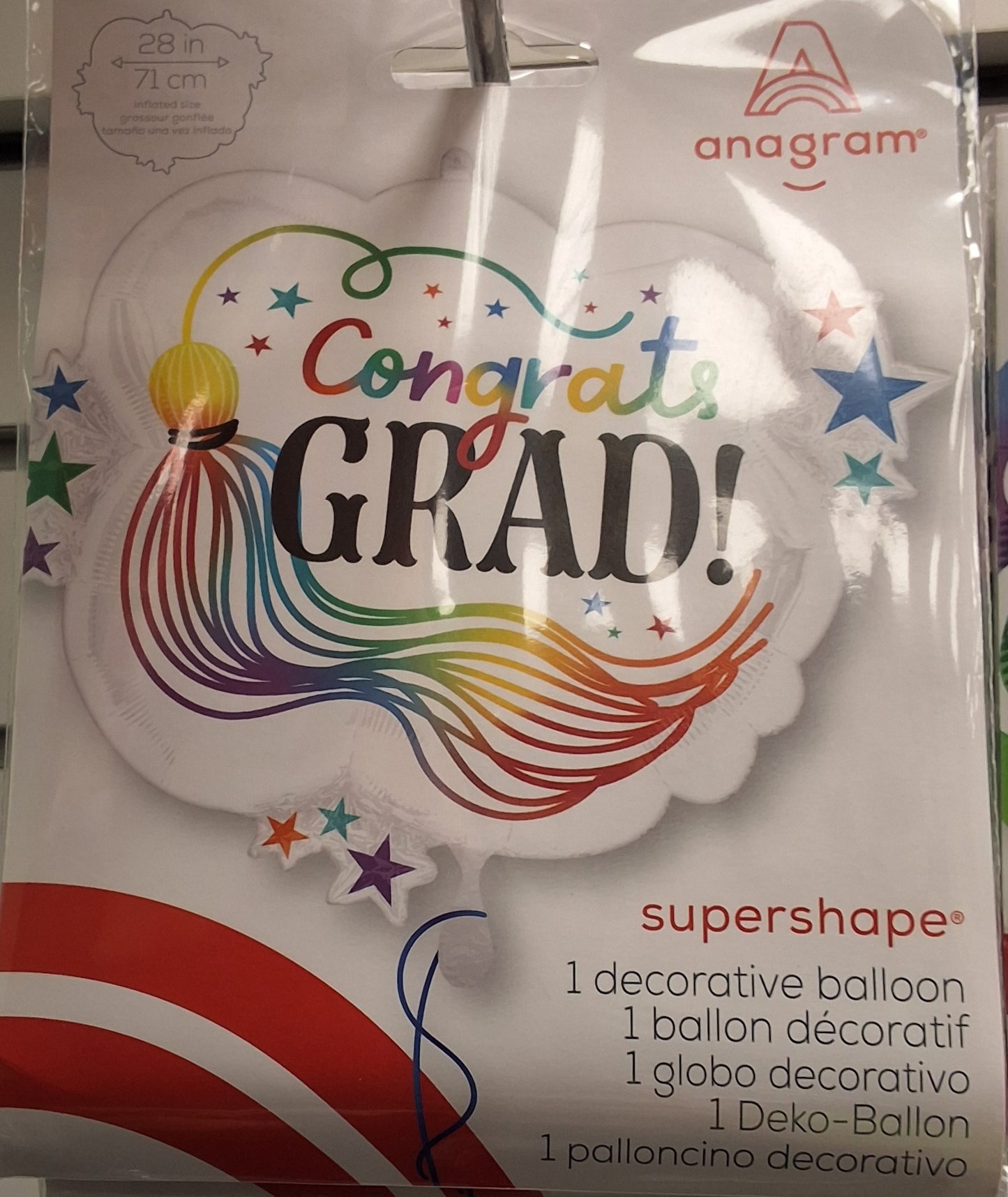 SuperShaper Multi Colored Grad Mylar 28"