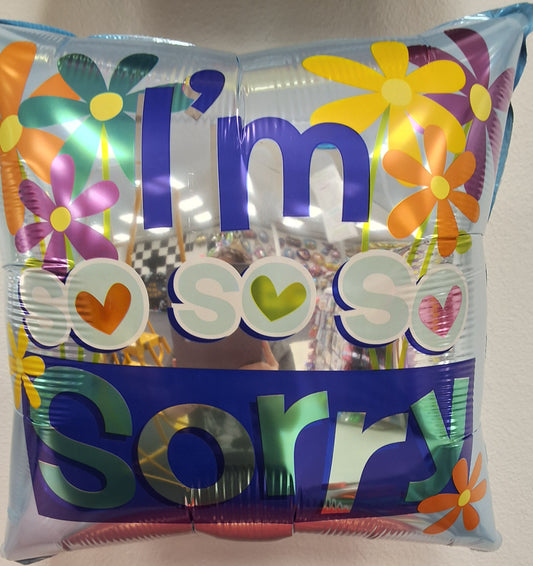 18" I'm Sorry Square Mylar