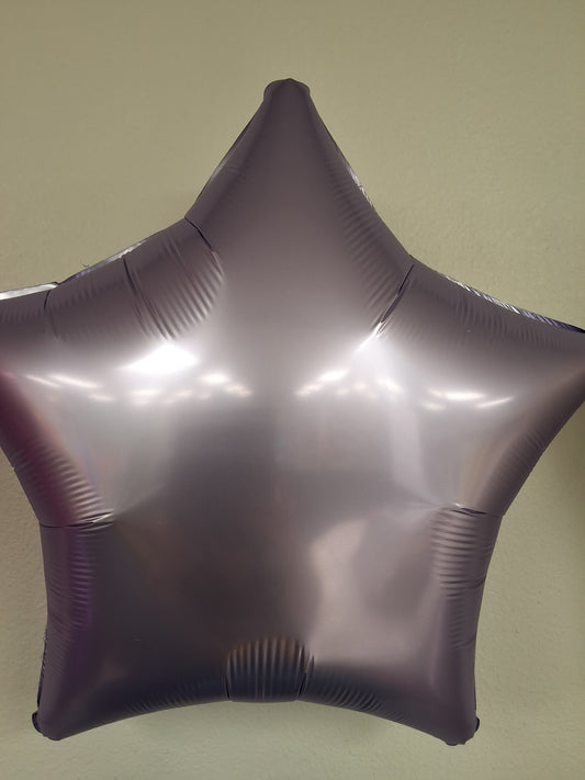 18" Satin Luxe Greige Star Mylar