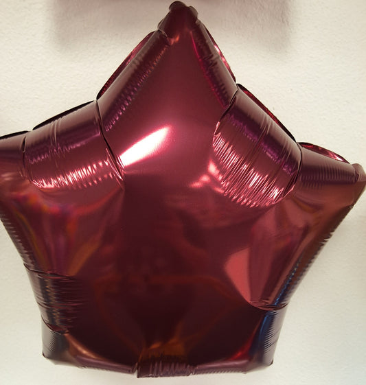 CTI Maroon Star Mylar