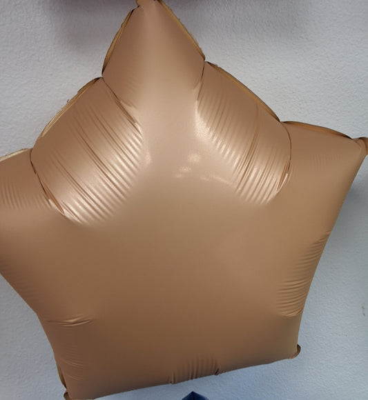 18" Satin Nude Star Mylar