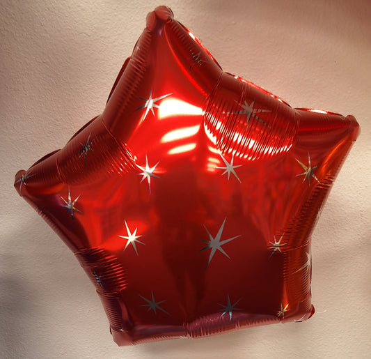 18" Red Sparkle Mylar