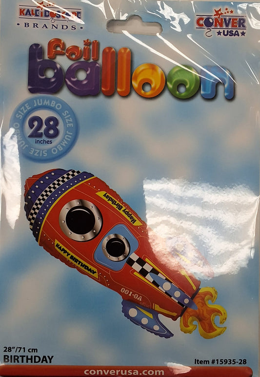 28in Rocket Shaped Mylar