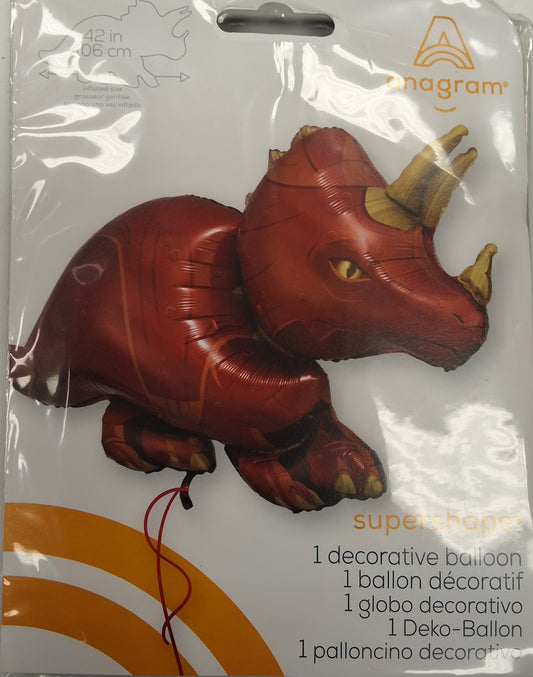 SuperShaper Triceratops Dinosaur Mylar