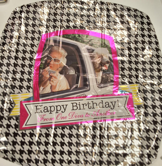 18" Happy Birthday Diva Mylar