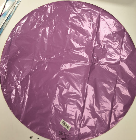 18in lavender circle mylar