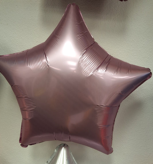 18" Metallic Pink Star Mylar
