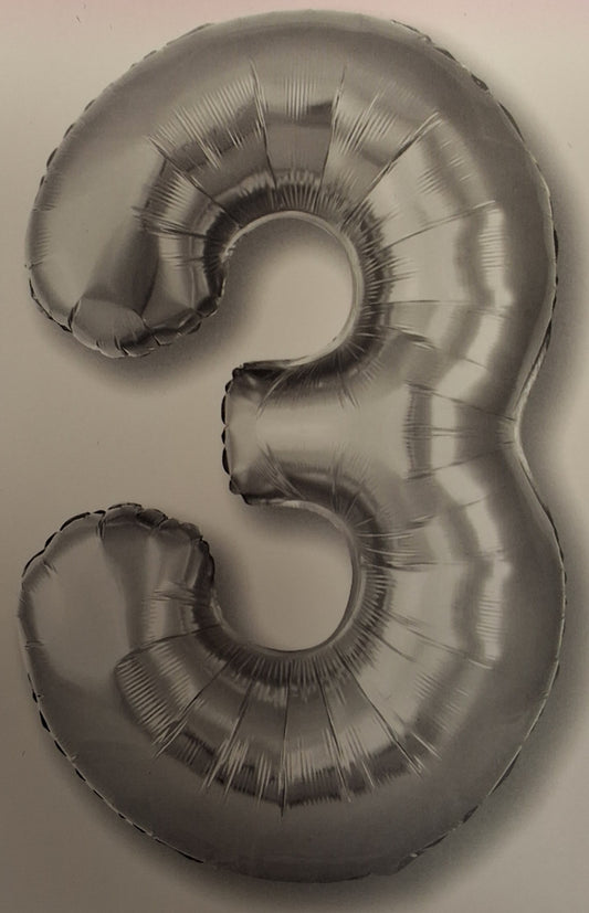34" Starlight Simmer Silver #3 Mylar