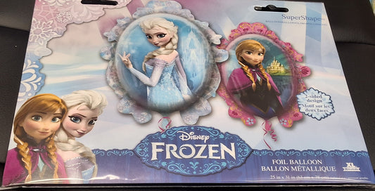 Double-sided Anna and Elsa Frozen Mylar Balloon