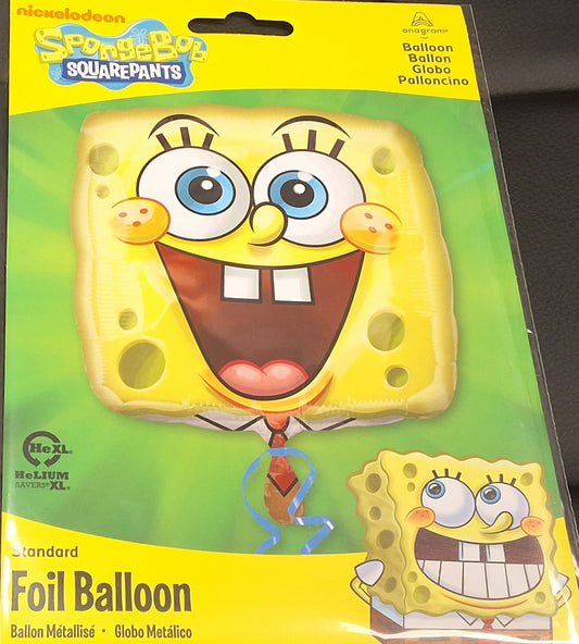 18" SpongeBob Face Mylar Balloon