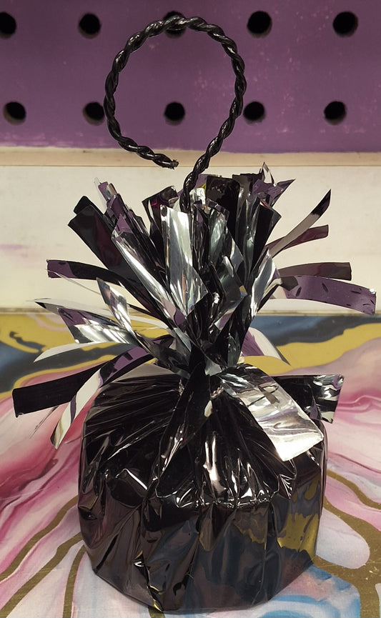 Black & Silver Pom Pom Weights