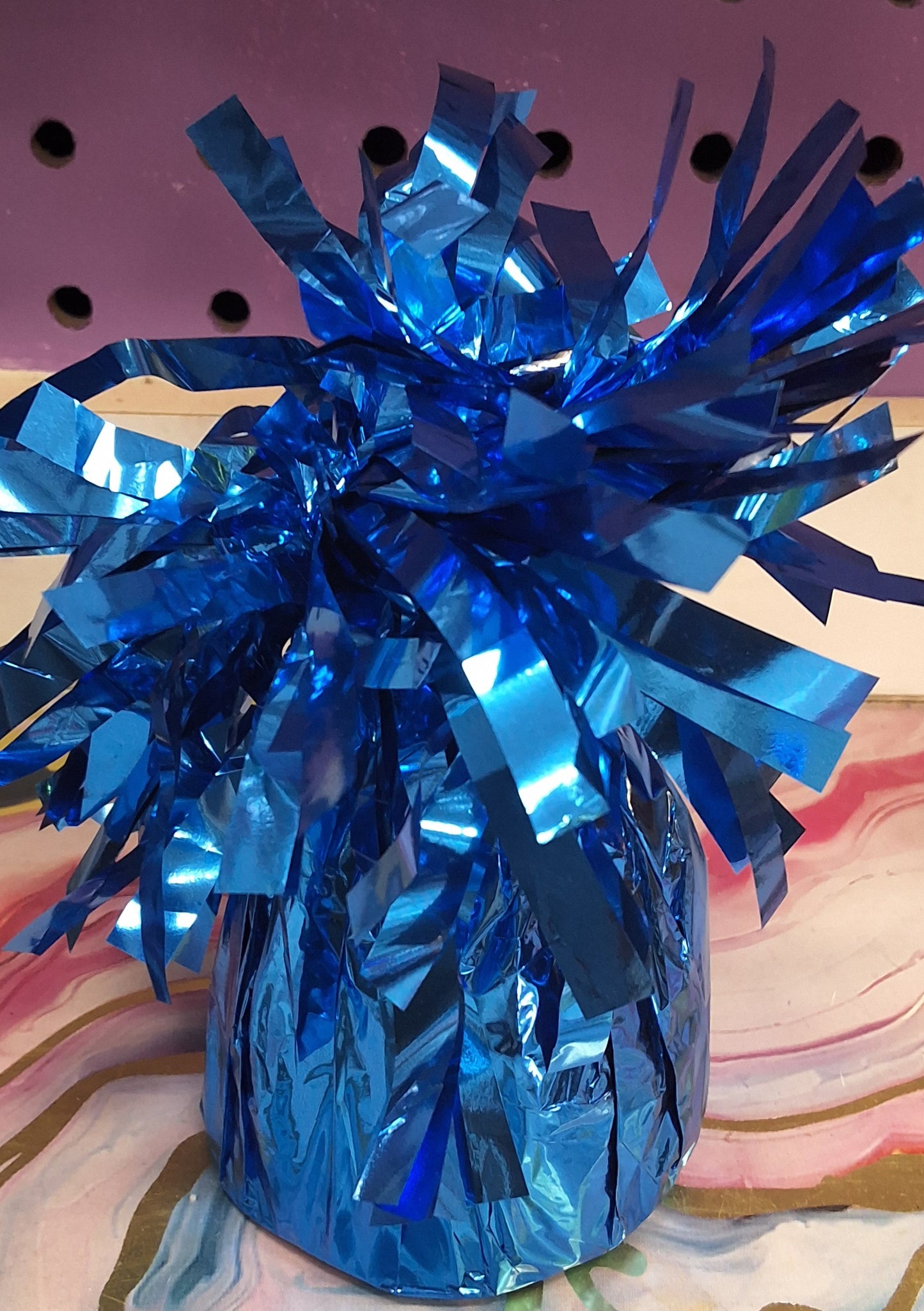 Blue Pom Pom Weights