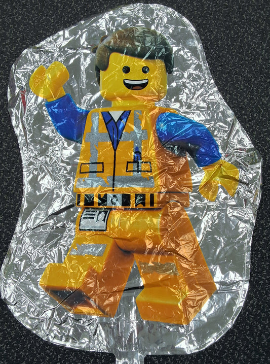 24" Lego Movie Emmet silver Balloon