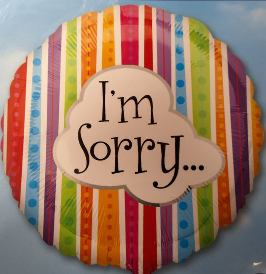 17" Im Sorry Mylar Balloon