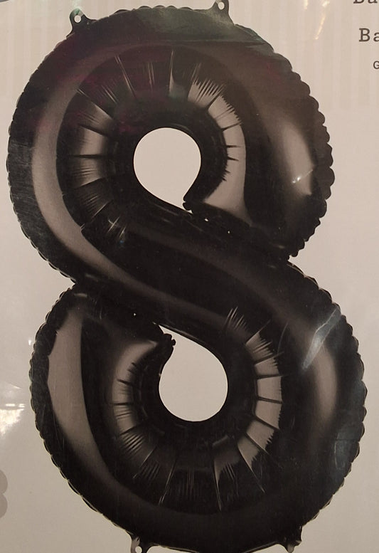 34in Black #8 Mylar