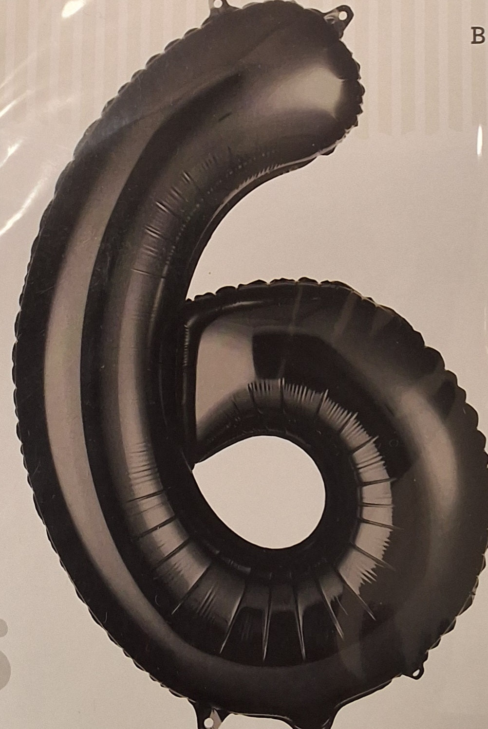 34in Black #6 Mylar